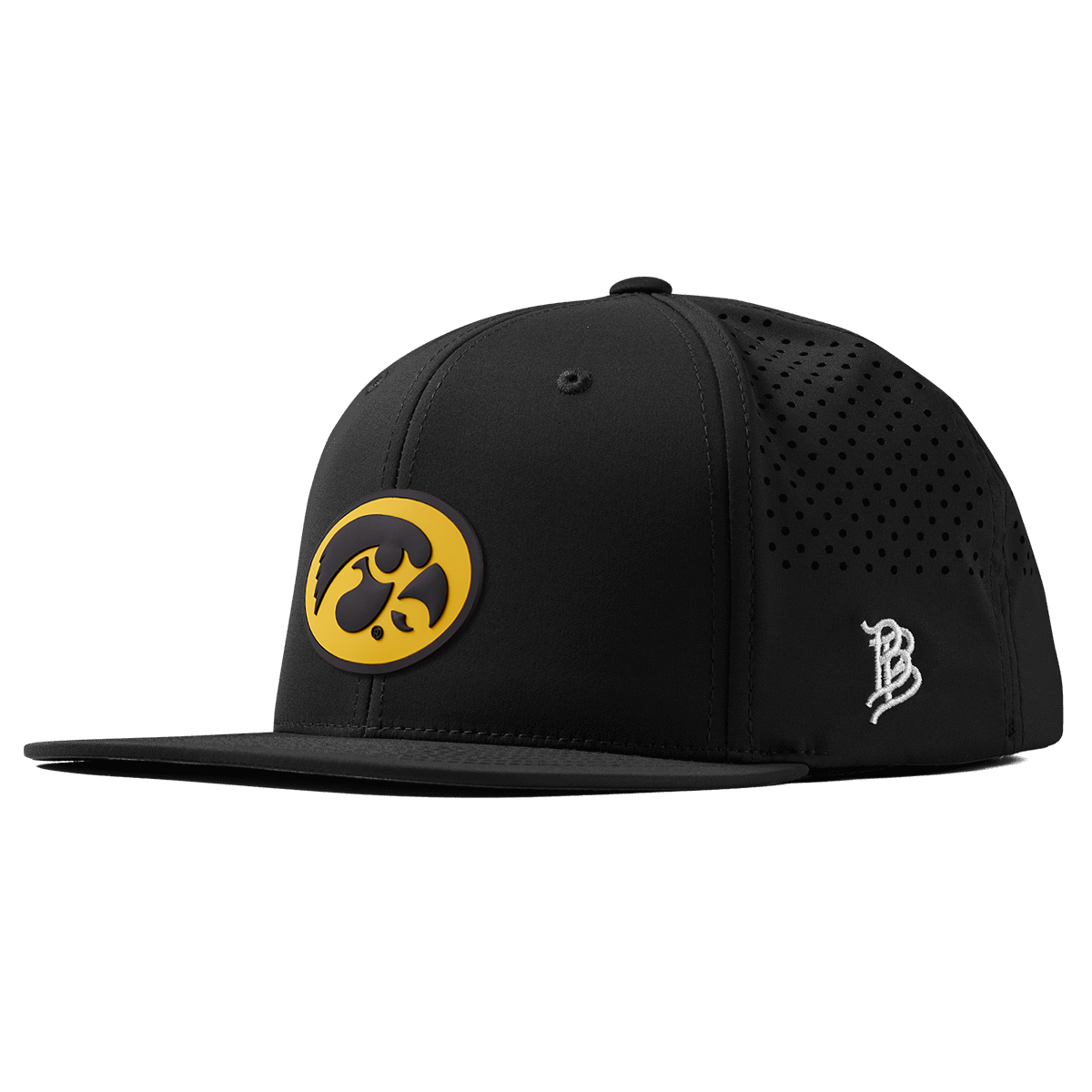 University of Iowa "Iowa Hawkeyes Team Logo" Flat Performance Black