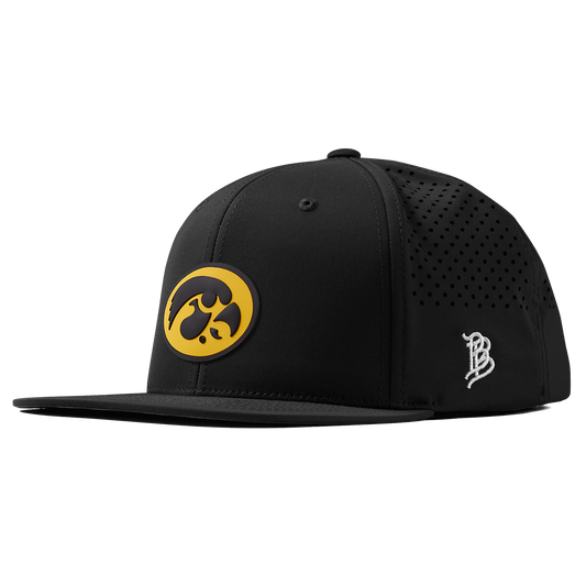 University of Iowa "Iowa Hawkeyes Team Logo" Flat Performance Black