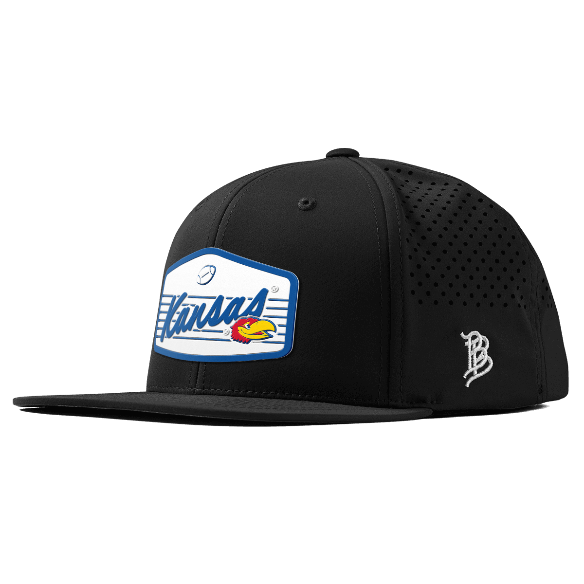 University of Kansas "Jayhawks Football" Flat Performance Black
