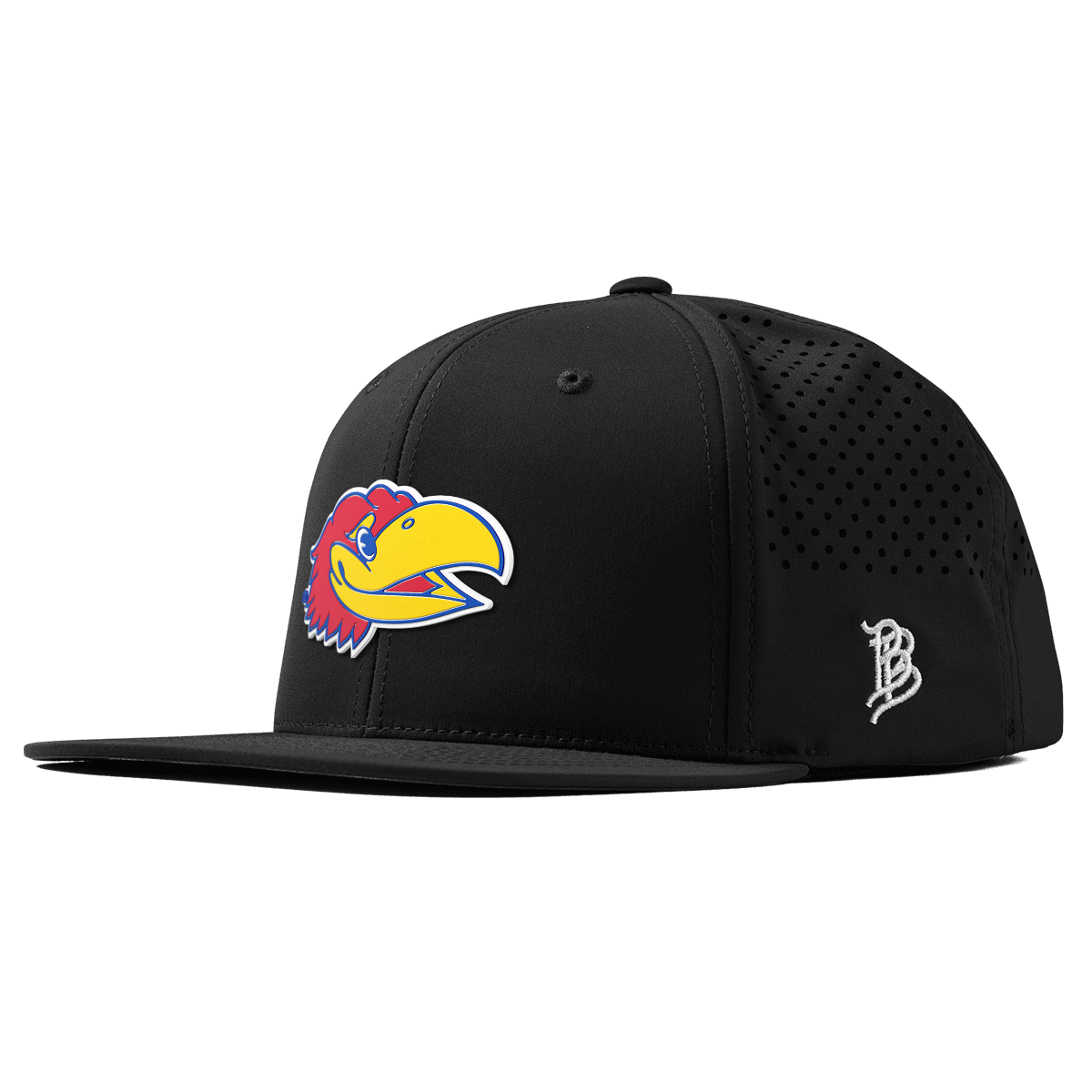 University of Kansas "KU Big Jay" Flat Performance Black
