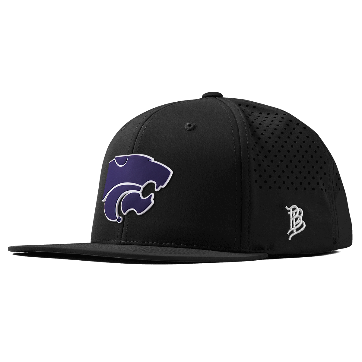 Kansas State "Kansas State Team Logo" Flat Performance Black