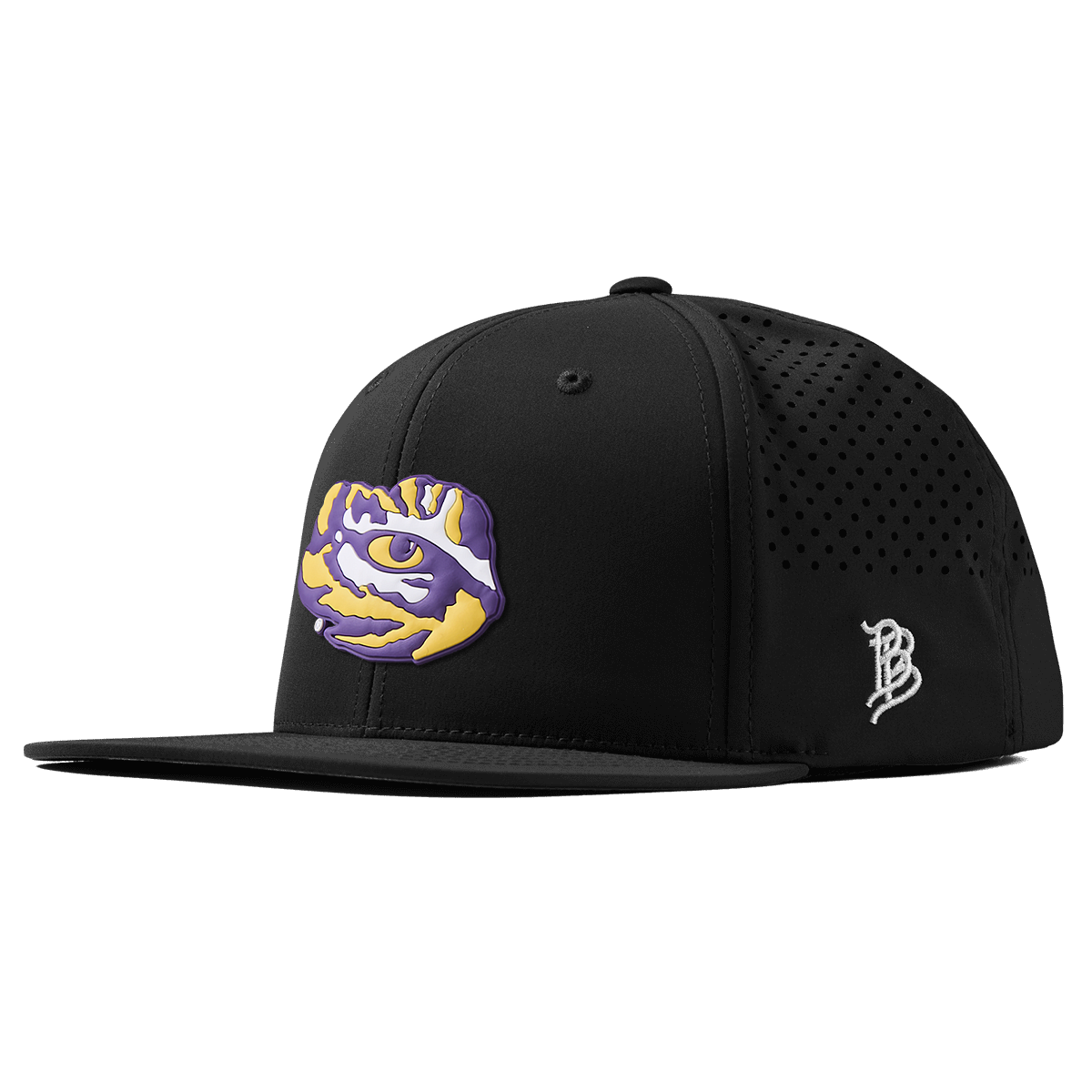 Louisiana State University "LSU Tiger Team Logo" Flat Performance Black