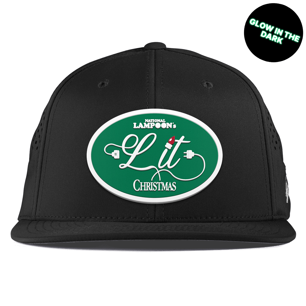 National Lampoon "Lit Christmas" Flat Performance Black