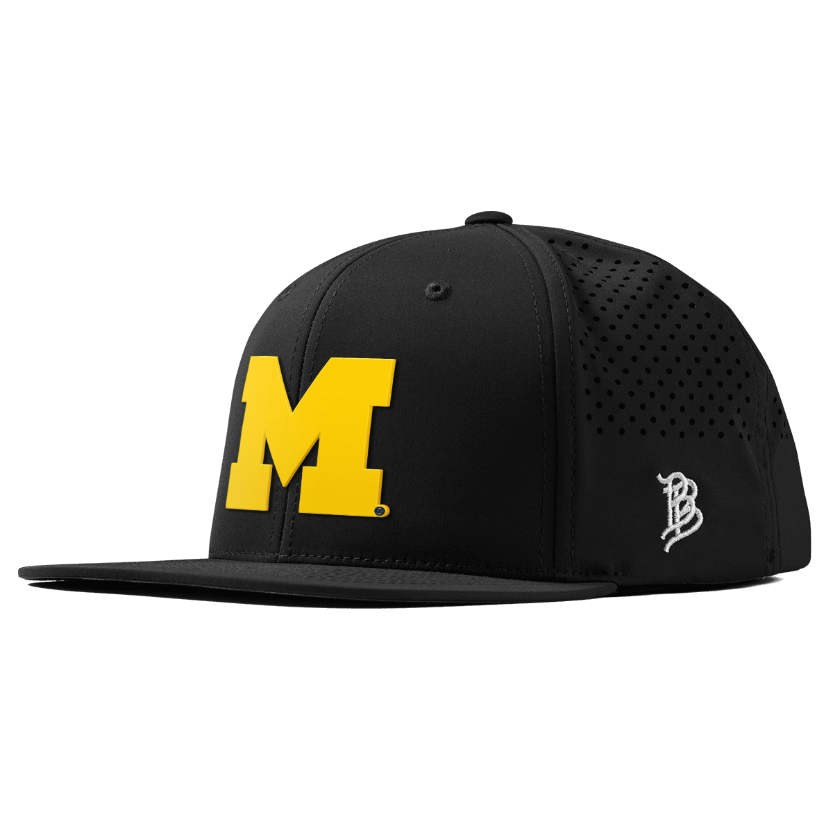 University of Michigan "Michigan Gold Block" Flat Performance Black