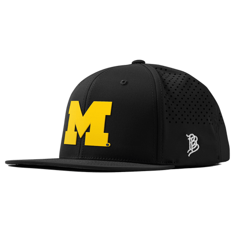 University of Michigan "Michigan Gold Block" Flat Performance Black