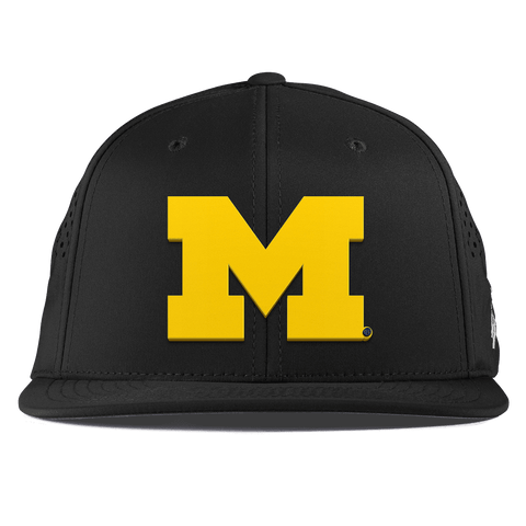 University of Michigan "Michigan Gold Block" Flat Performance Black