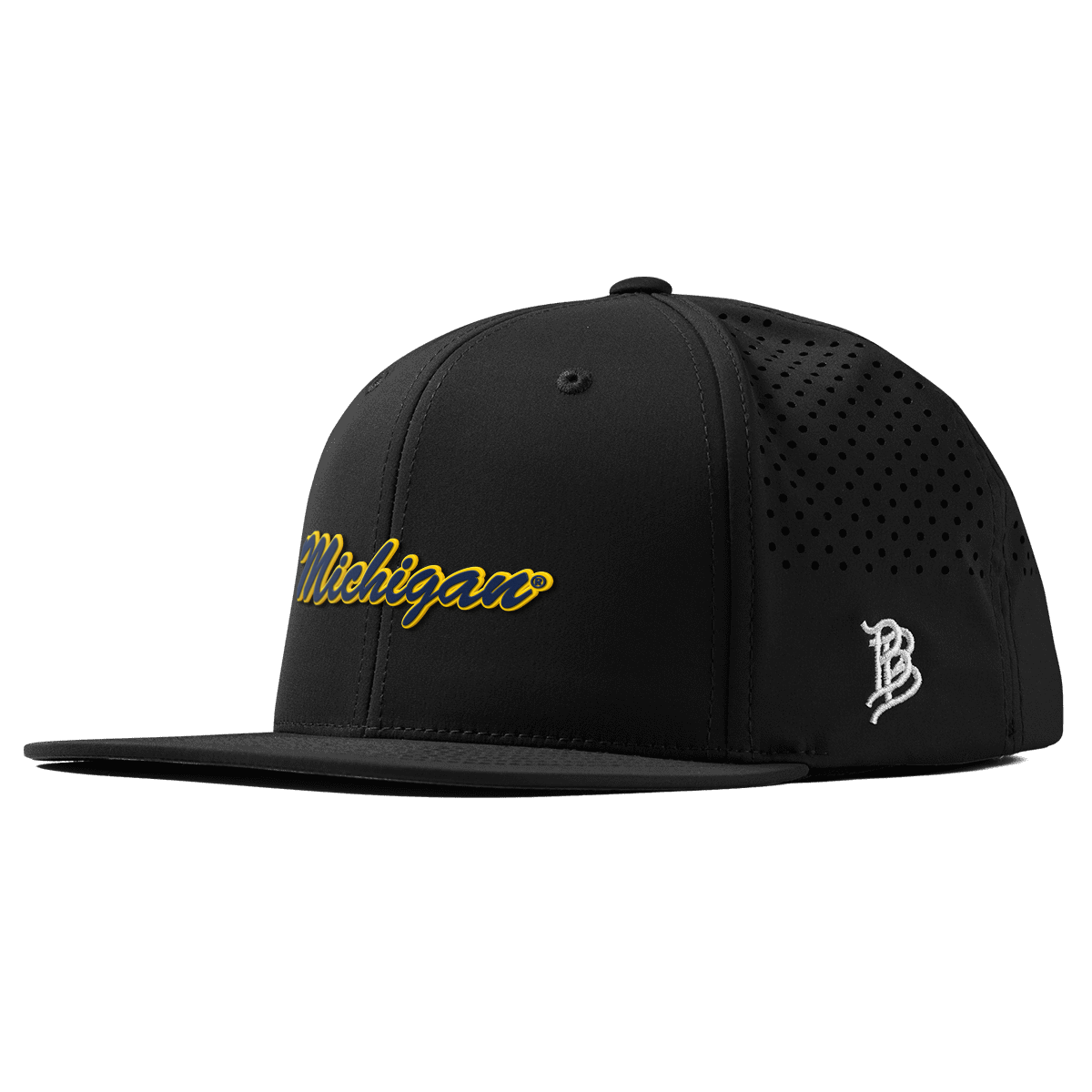 University of Michigan "Michigan Script" Flat Performance Black