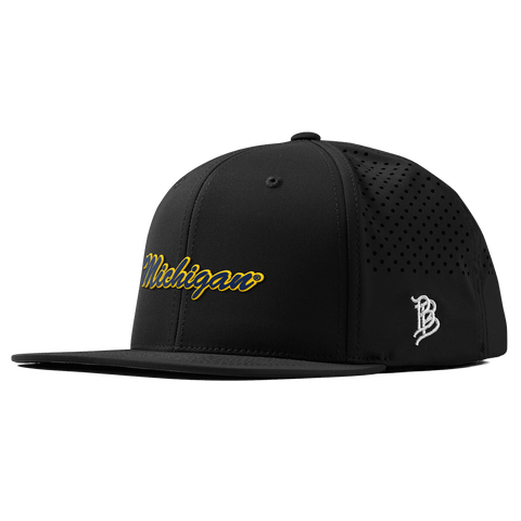 University of Michigan "Michigan Script" Flat Performance Black
