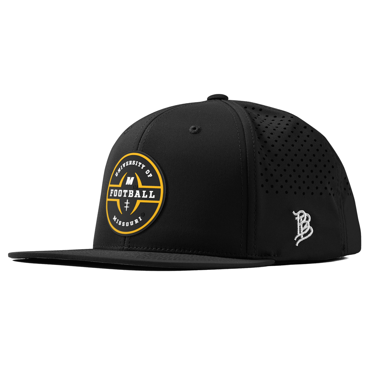 University of Missouri "Mizzou Football" Flat Performance Black