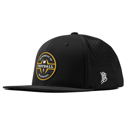 University of Missouri "Mizzou Football" Flat Performance Black