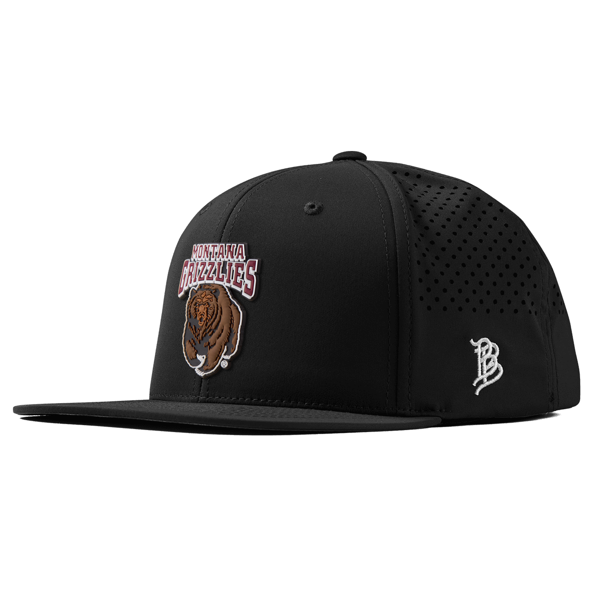 University of Montana "Montana Grizzlies Team Logo" Flat Performance Black