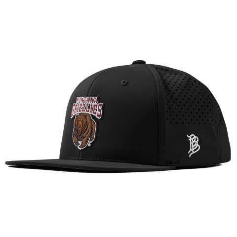 University of Montana "Montana Grizzlies Team Logo" Flat Performance Black