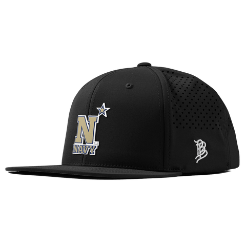 United States Naval Academy "Naval Academy Team Logo Gold" Flat Performance Black