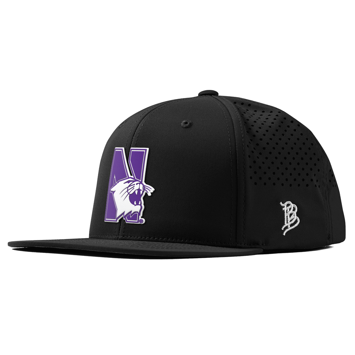 Northwestern University "Northwestern Block Logo" Flat Performance Black