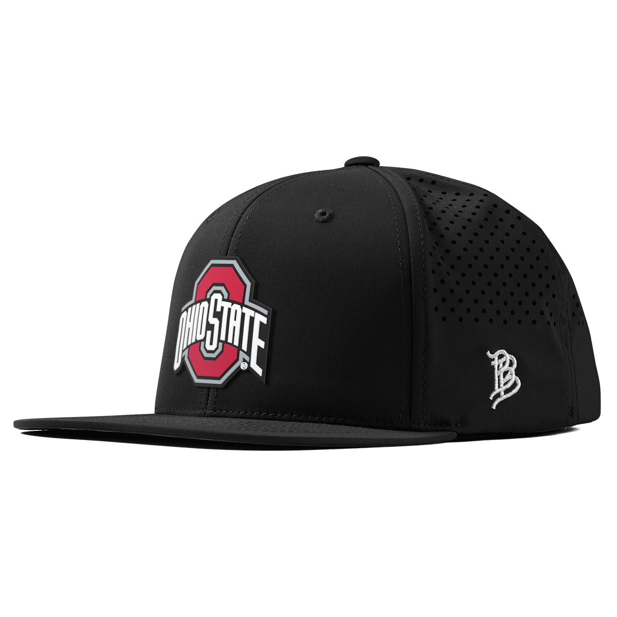 Ohio State University "Ohio State Gray Team Logo" Flat Performance Black