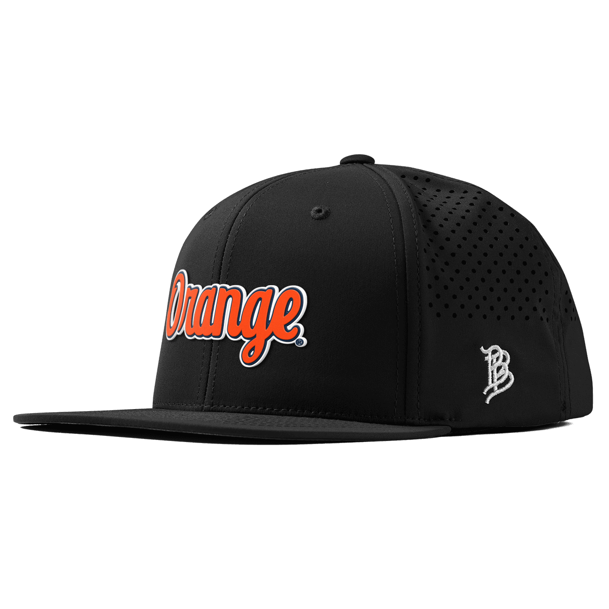 Syracuse University "Orange Throwback Script" Flat Performance Black 