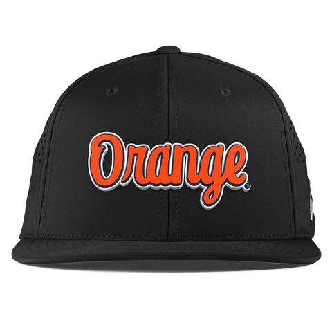 Syracuse University "Orange Throwback Script" Flat Performance Black 