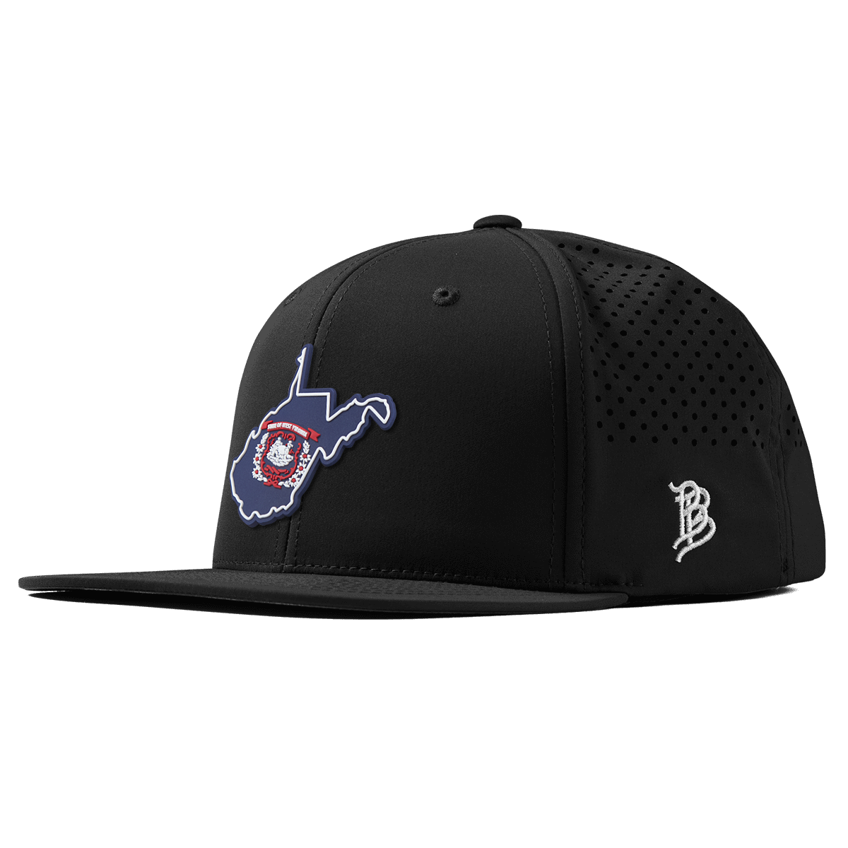 West Virginia Patriot Series Flat Performance Black