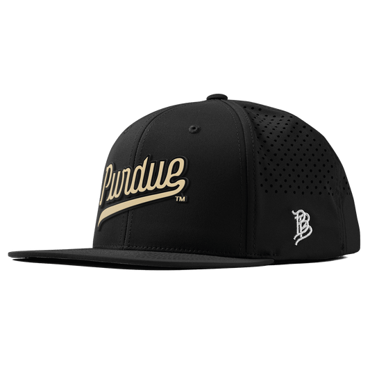 Purdue University "Purdue Script Gold" Flat Performance Black