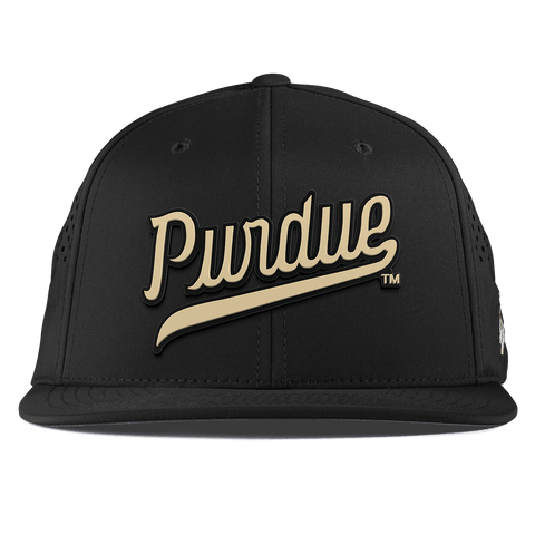 Purdue University "Purdue Script Gold" Flat Performance Black