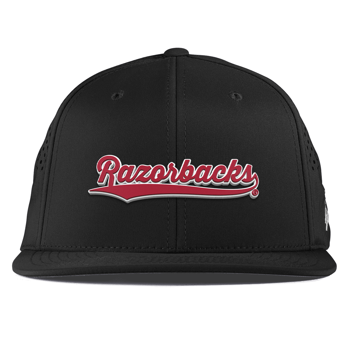 University of Arkansas "Razorback Script" Flat Performance Black