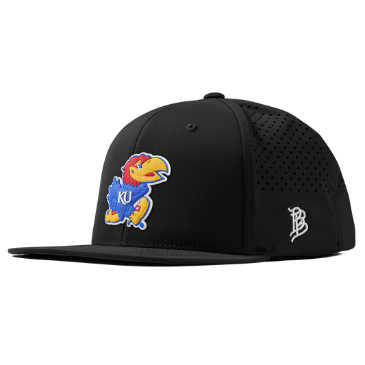 University of Kansas "Rock Chalk Jayhawk" Flat Performance Black