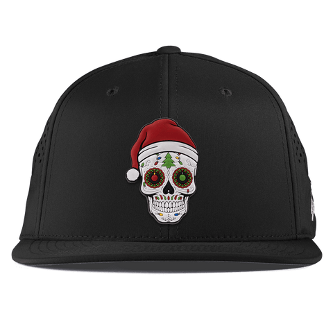 Santa Skull PVC Flat Performance Black