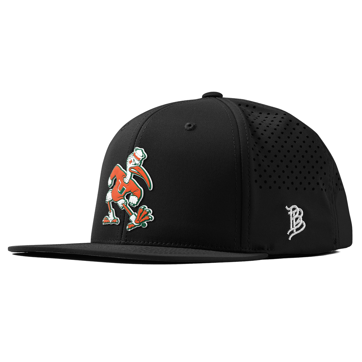 University of Miami "Sebastian the Ibis" Flat Performance Black