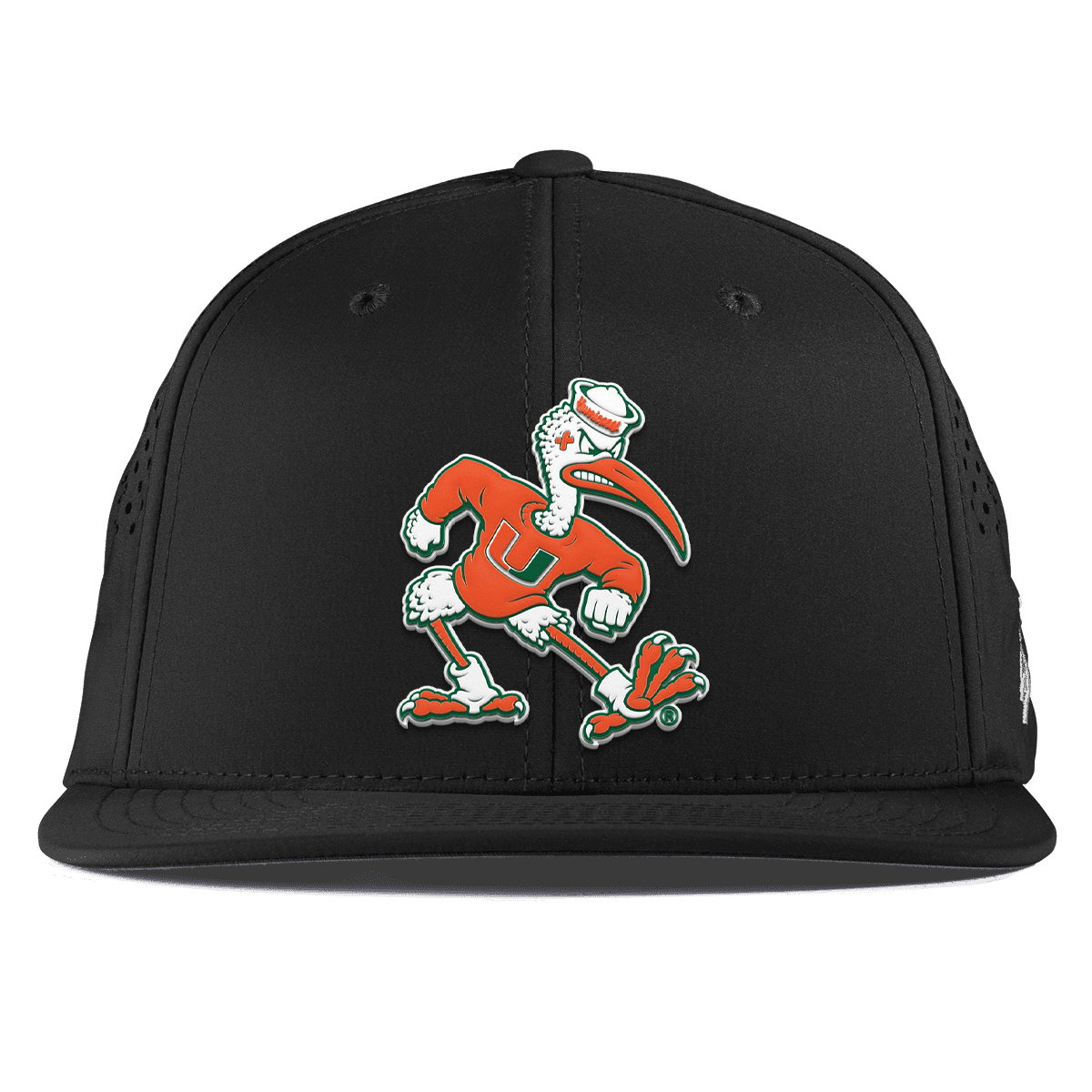 University of Miami "Sebastian the Ibis" Flat Performance Black