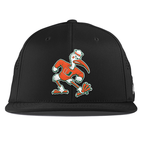 University of Miami "Sebastian the Ibis" Flat Performance Black