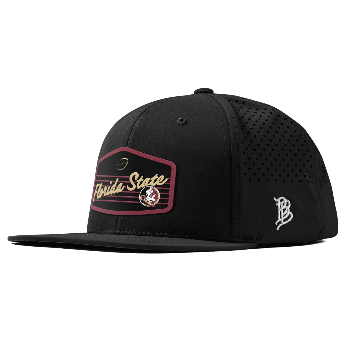 Florida State University "Seminole Football" Flat Performance Black