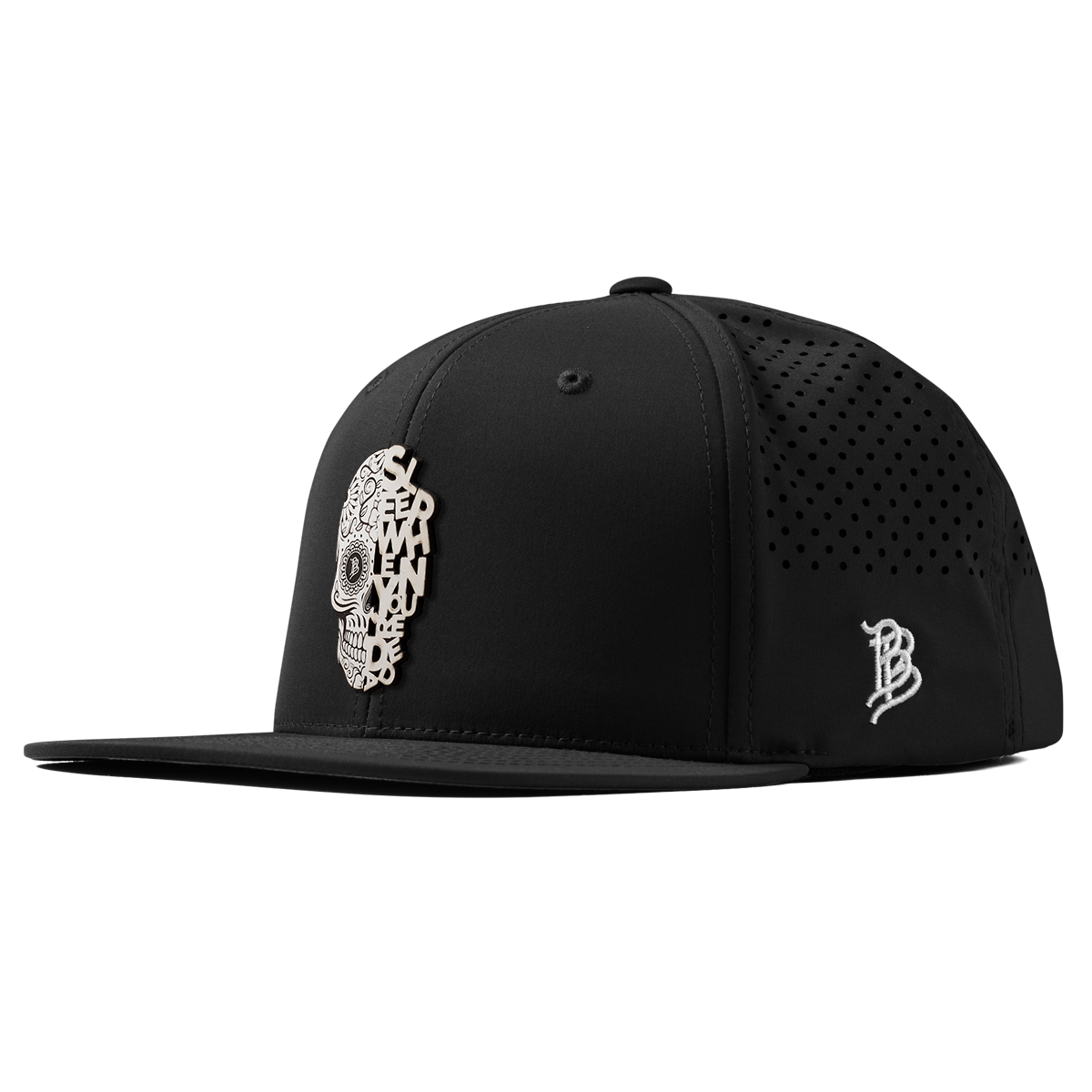 Sleep When You're Dead Skull Flat Performance Black