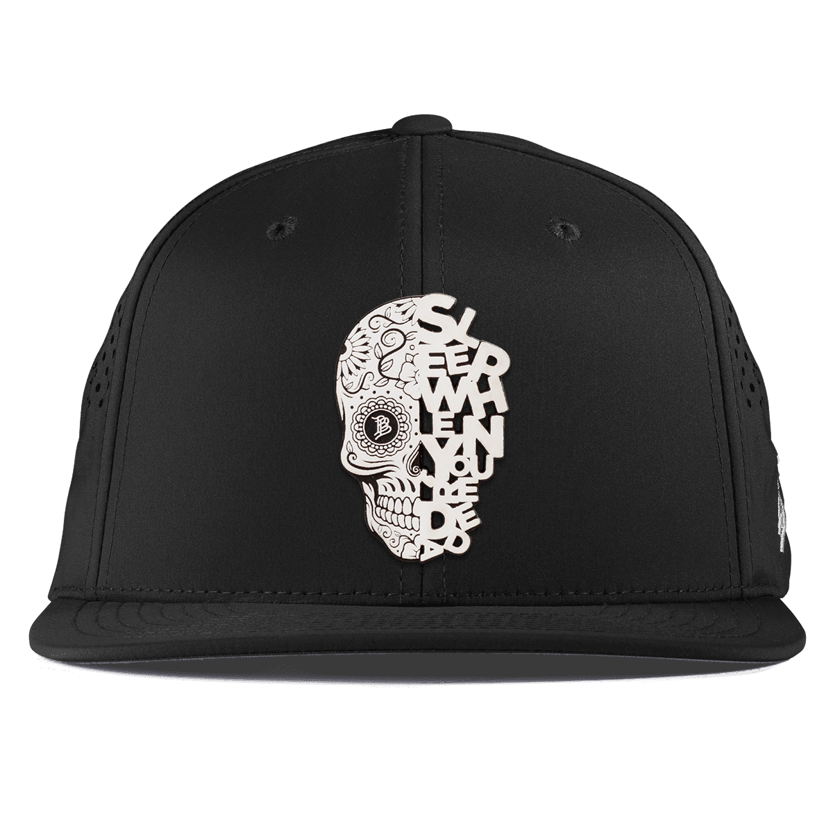 Sleep When You're Dead Skull Flat Performance Black