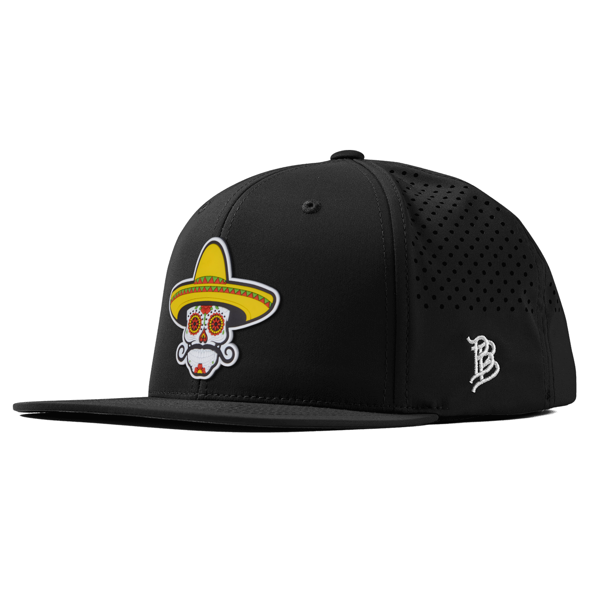 Sombrero Skull PVC Flat Performance Black