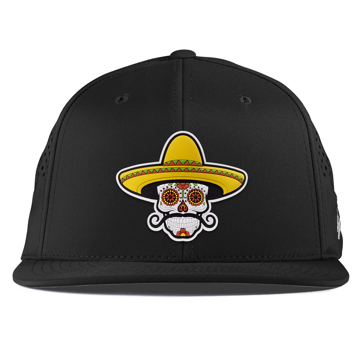 Sombrero Skull PVC Flat Performance Black