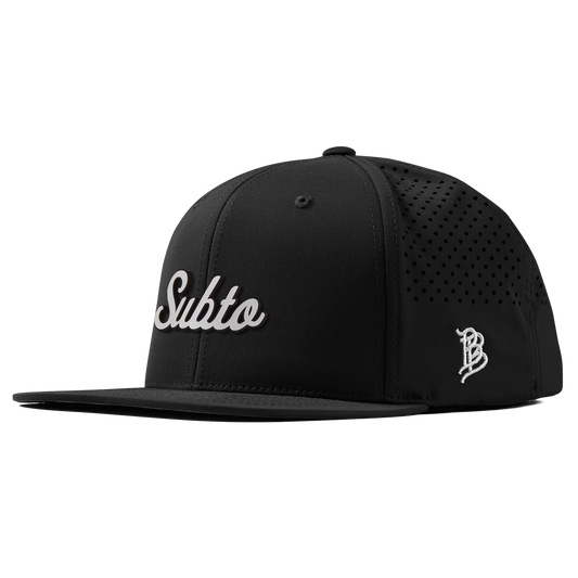 Subto Script White Flat Performance Black