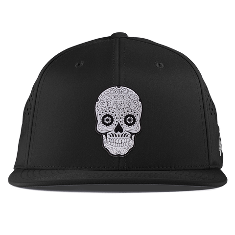 Sugar Skull PVC Flat Performance Black