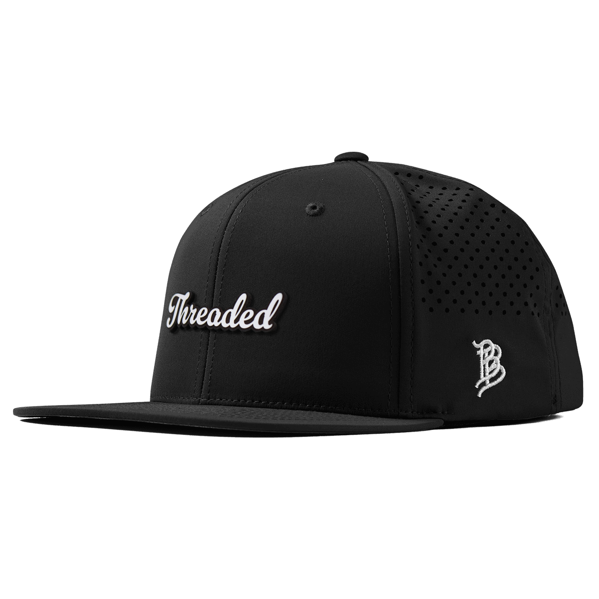 Threaded Script Flat Performance Black
