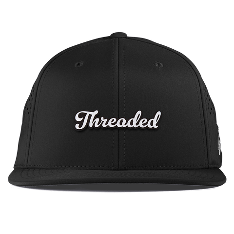 Threaded Script Flat Performance Black