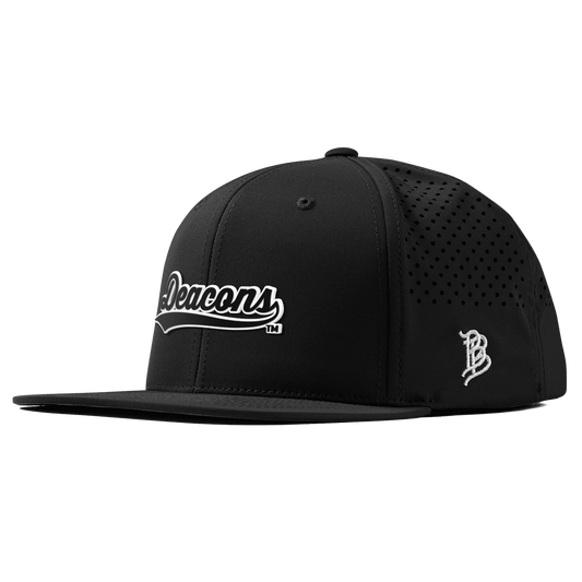 Wake Forest University "Vintage Deacons Script" Flat Performance Black