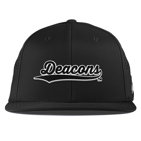 Wake Forest University "Vintage Deacons Script" Flat Performance Black