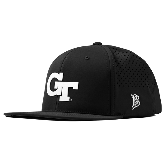 Georgia Tech University "Vintage Georgia Tech Team Logo" Flat Performance Black 