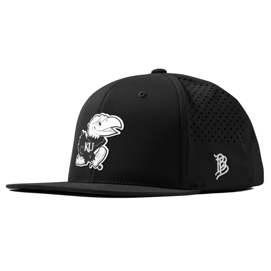 University of Kansas "Vintage Jayhawk" Flat Performance Black