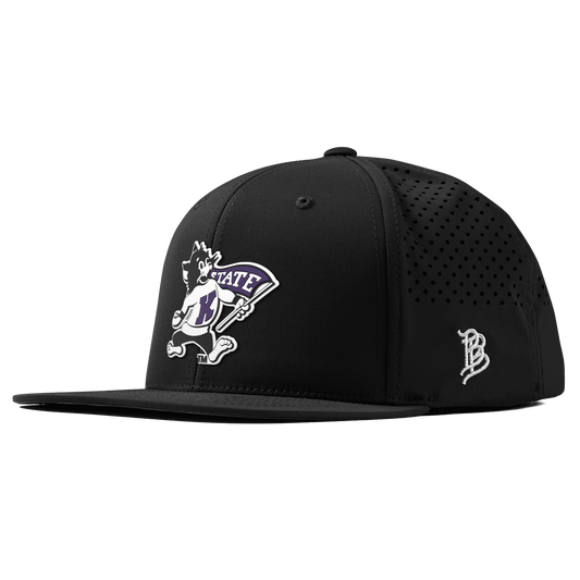 Kansas State University "Vintage Kansas State Wildcat" Flat Performance Black