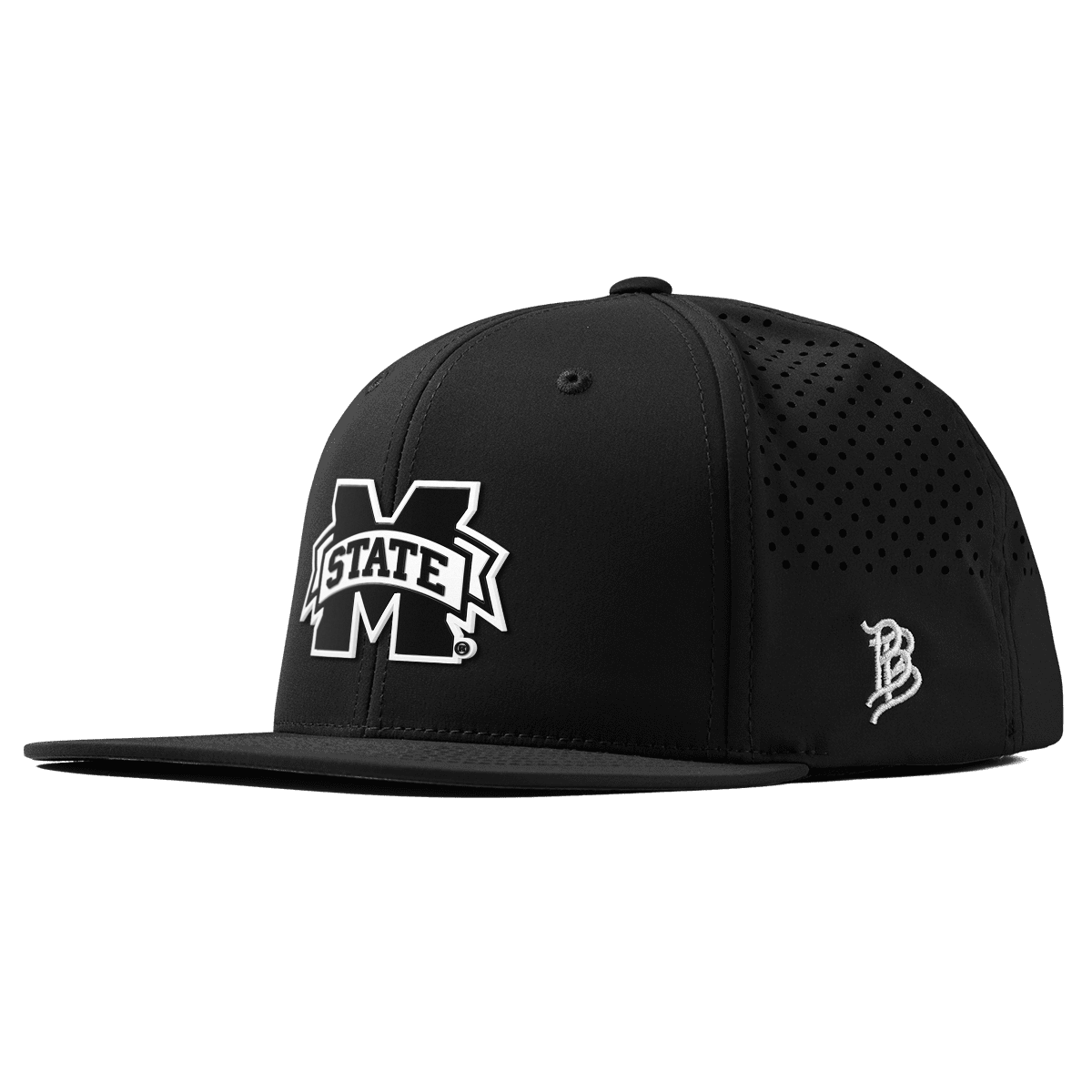 Mississippi State University "Vintage Miss State Team Logo" Flat Performance Black