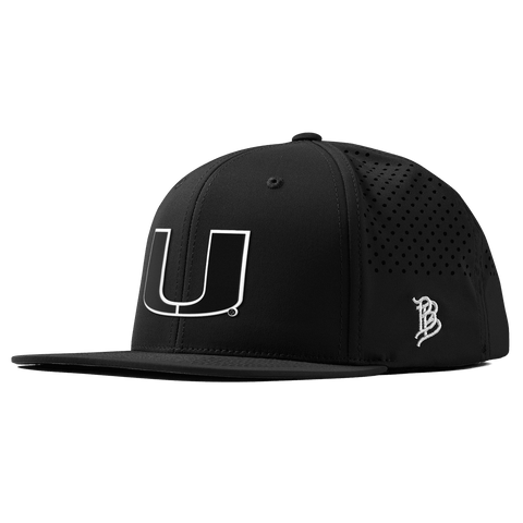 University of Miami "Vintage Miami Team Logo" Flat Performance Black