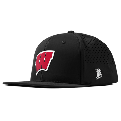 University of Wisconsin "Wisconsin Team Logo" Flat Performance Black