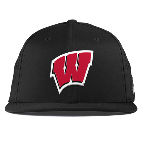 University of Wisconsin "Wisconsin Team Logo" Flat Performance Black