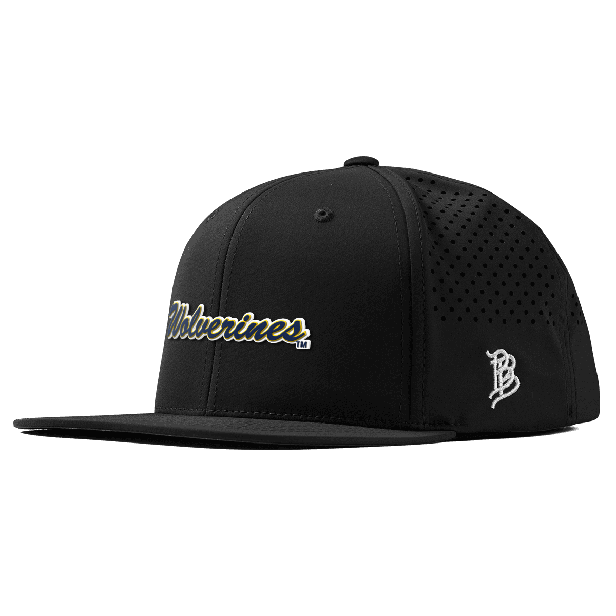 University of Michigan "Wolverines Script" Flat Performance Black