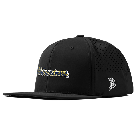 University of Michigan "Wolverines Script" Flat Performance Black